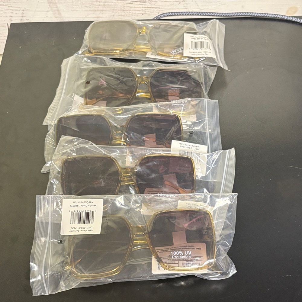 *5 Pairs* of a new day Yellow/Gold Square Sunglasses